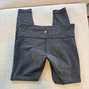 LULULEMON Wunder Under high-rise leggings in a Dottie Dash Slate Black